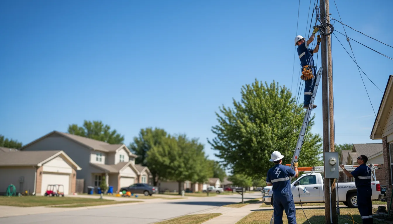 Residential electrician providing installation services in Bozman, MD